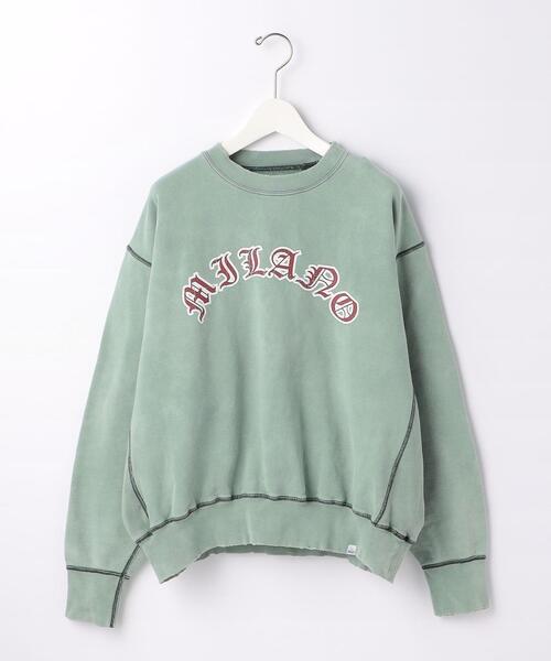 MAGIC STICK(マジックスティック)の「<MAGIC STICK> WORLD TOUR CREW NECK/スウェット(スウェット・メンズ・ライトブルー/ブラック/ライム・M/L)」の2枚目の写真