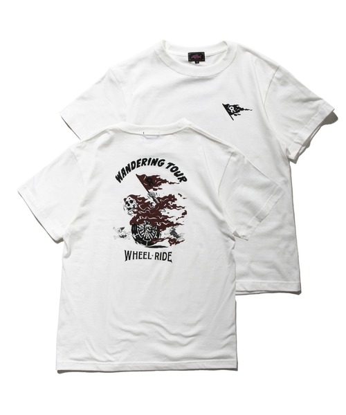 ROTAR（ローター）の「WHEEL RIDE Tee バックプリント（Tシャツ/カットソー・メンズ・ライトピンク/オフホワイト/スミクロ・X-LARGE/MEDIUM/SMALL/LARGE）」の13枚目の写真