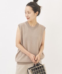 plage | *Italian Yarn クルーネックノースリーブ◆(ニット/セーター)