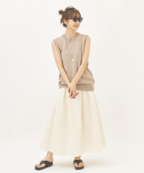 Aoさん専用】Plage ノースリーブロングサロペット ベージュ Aoさん専用