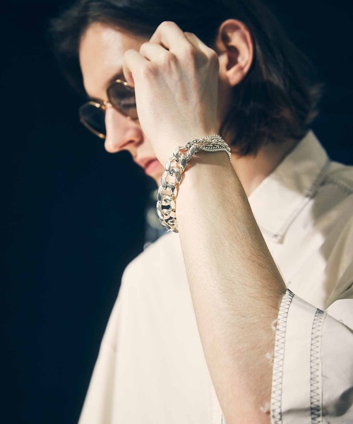 MAISON SPECIAL（メゾンスペシャル）の「《ユニセックスアイテム》 【RANDOMLY DESIGNED JEWELRY】シルバーブレスレット 【MAISON SPECIAL/メゾンスペシャル】（ブレスレット・メンズ・シルバー・FREE）」の5枚目の写真