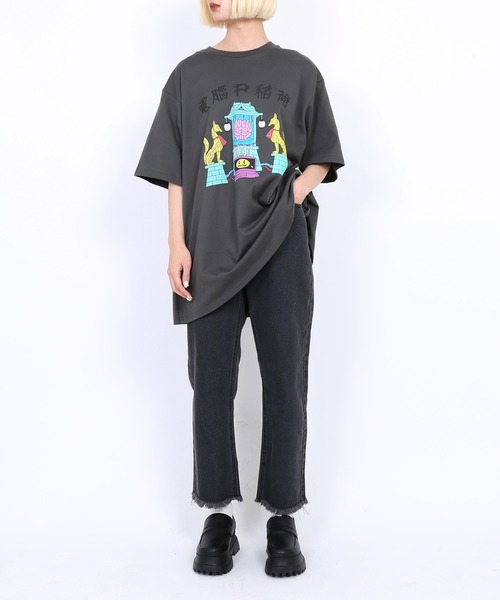 PUNYUS（プニュズ）の「電脳Ｔシャツ（Tシャツ/カットソー・レディース・ベージュ/ホワイト/スミクロ・3/1/4/2）」の4枚目の写真