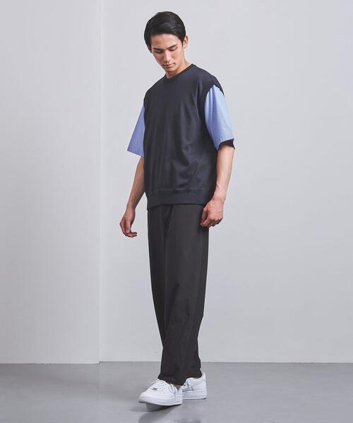 EN ROUTE（アンルート）の「＜EN ROUTE（アンルート）＞ ポリエステル テンジク シャツスリーブ クルーネック（ニット/セーター・メンズ・ブラック/ネイビー・1/2/3）」の9枚目の写真