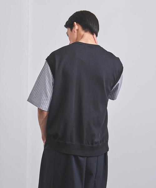 EN ROUTE（アンルート）の「＜EN ROUTE（アンルート）＞ ポリエステル テンジク シャツスリーブ クルーネック（ニット/セーター・メンズ・ブラック/ネイビー・1/2/3）」の22枚目の写真