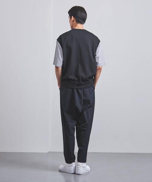 EN ROUTE（アンルート）の「＜EN ROUTE（アンルート）＞ ポリエステル テンジク シャツスリーブ クルーネック（ニット/セーター・メンズ・ブラック/ネイビー・1/2/3）」の19枚目の写真