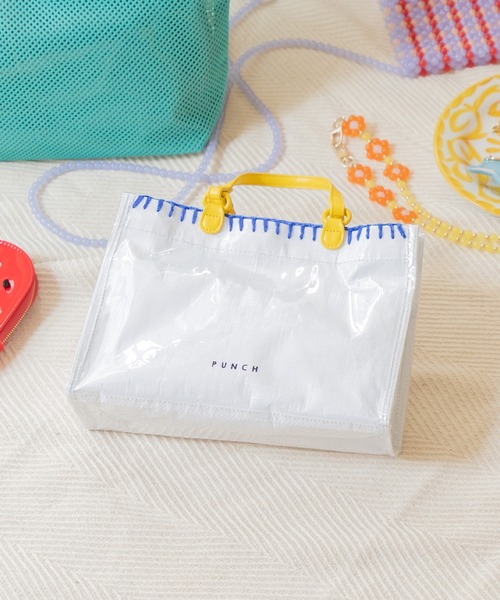 ACCOMMODE（アコモデ）の「パンチミニバッグ（トートバッグ・レディース・ホワイト/ベージュ/グリーン/ブルー・FREE）」の13枚目の写真