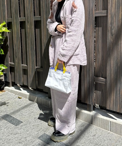 ACCOMMODE（アコモデ）の「パンチミニバッグ（トートバッグ・レディース・ホワイト/ベージュ/グリーン/ブルー・FREE）」の15枚目の写真