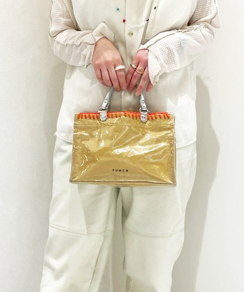 ACCOMMODE（アコモデ）の「パンチミニバッグ（トートバッグ・レディース・ホワイト/ベージュ/グリーン/ブルー・FREE）」の21枚目の写真