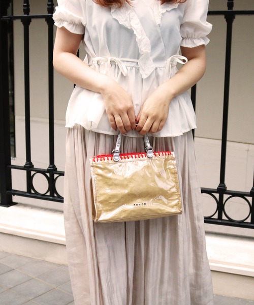 ACCOMMODE（アコモデ）の「パンチミニバッグ（トートバッグ・レディース・ホワイト/ベージュ/グリーン/ブルー・FREE）」の18枚目の写真