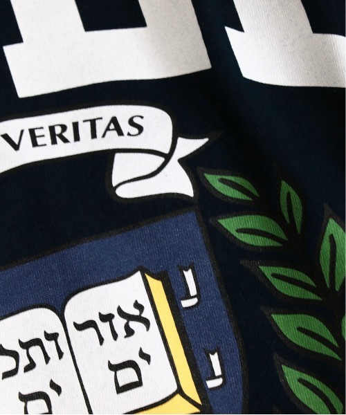 SUNNY  SPORTS（サニースポーツ）の「SUNNY SPORTS/サニースポーツ BOOKSTORE 90S YALE LOGO LS TEEブックストア90SイエールロゴL/S T-シャツ（Tシャツ/カットソー・メンズ・ライトグレー/ブラック/ネイビー/ホワイト・LARGE/MEDIUM）」の6枚目の写真