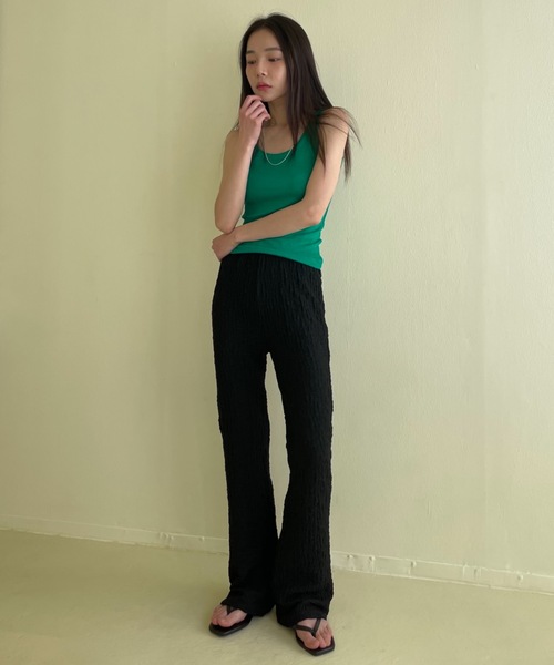 Didot.showroom(ディドット ショールーム)の「フワシワフレアレギンスパンツ(その他パンツ・レディース・ブラック/クリーム/ライム・FREE)」の17枚目の写真