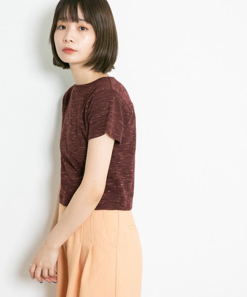 KBF(ケイビーエフ)の「クロップドミニTシャツ(Tシャツ/カットソー・レディース・オレンジ/ブルー/バーガンディー・ONE)」の15枚目の写真