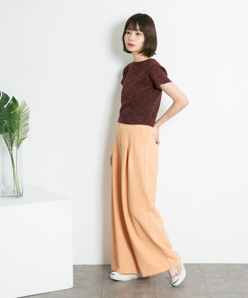 KBF(ケイビーエフ)の「クロップドミニTシャツ(Tシャツ/カットソー・レディース・オレンジ/ブルー/バーガンディー・ONE)」の10枚目の写真