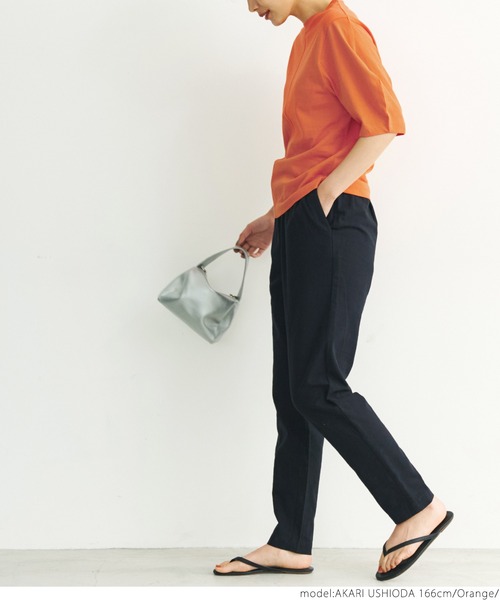 coca（coca）（コカ）の「ぽわ袖上品Tシャツ（Tシャツ/カットソー・レディース・ホワイト/ブラック/オレンジ・S/M）」の18枚目の写真