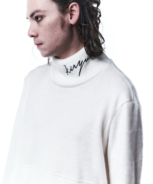 kiryuyrik(キリュウキリュウ)の「Kiryuyrik/キリュウキリュウ /Shaggy MockNeck(ニット/セーター・メンズ・ホワイト/ブラック・SMALL/MEDIUM/LARGE)」の3枚目の写真