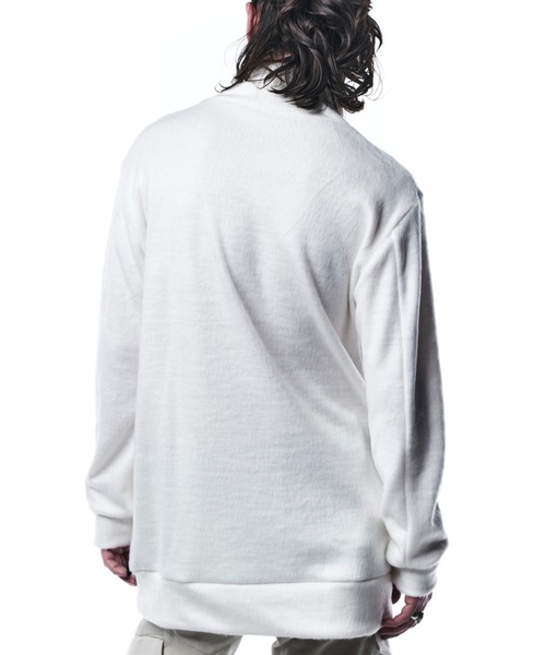 kiryuyrik(キリュウキリュウ)の「Kiryuyrik/キリュウキリュウ /Shaggy MockNeck(ニット/セーター・メンズ・ホワイト/ブラック・SMALL/MEDIUM/LARGE)」の4枚目の写真