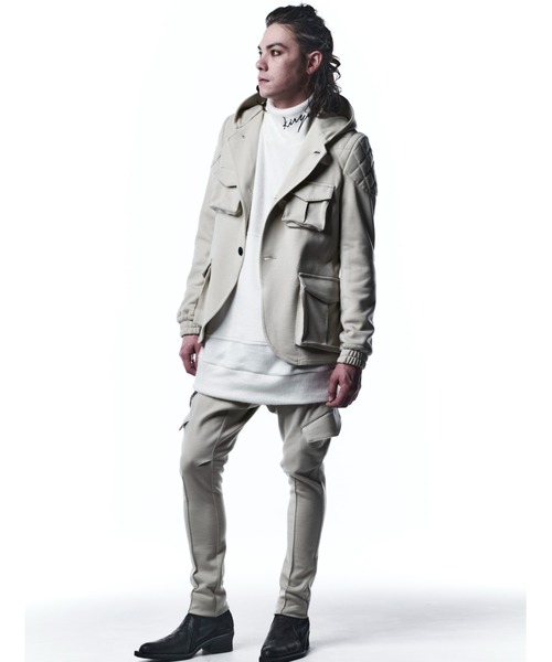 kiryuyrik(キリュウキリュウ)の「Kiryuyrik/キリュウキリュウ /Shaggy MockNeck(ニット/セーター・メンズ・ホワイト/ブラック・SMALL/MEDIUM/LARGE)」の6枚目の写真