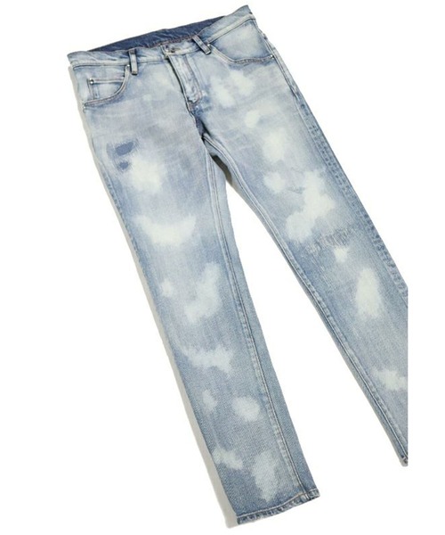 1 piu 1 uguale 3（ウノピゥウノウグァーレトレ）の「9 TAPERED (DAMAGED)（デニムパンツ・メンズ・ブルー・Ⅲ/Ⅳ）」の5枚目の写真