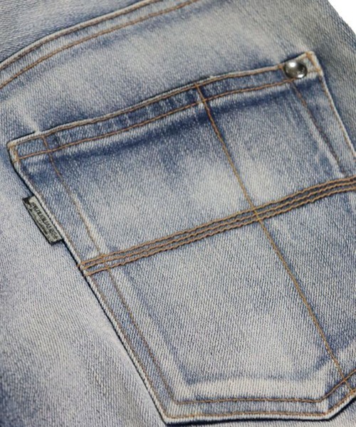 1 piu 1 uguale 3（ウノピゥウノウグァーレトレ）の「9 TAPERED (DAMAGED)（デニムパンツ・メンズ・ブルー・Ⅲ/Ⅳ）」の7枚目の写真