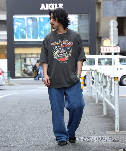 BACK NUMBER（バックナンバー）の「【BACK NUMBER】バイカーＴシャツ（Tシャツ/カットソー・メンズ・ホワイト/ブラック・XL/L/M）」の13枚目の写真