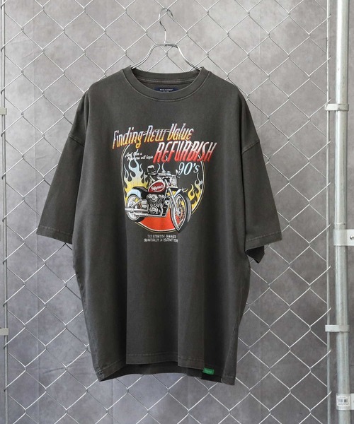 BACK NUMBER（バックナンバー）の「【BACK NUMBER】バイカーＴシャツ（Tシャツ/カットソー・メンズ・ホワイト/ブラック・XL/L/M）」の9枚目の写真