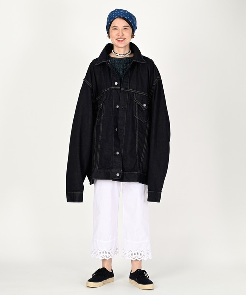 45R（フォーティファイブアール）の「ライ麦デニムの908空比古比女ジャン 9.8サイズ（インディゴ）（デニムジャケット・レディース・インディゴブルー・XXX-LARGE）」の12枚目の写真