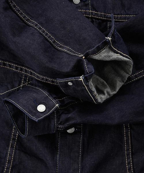 45R（フォーティファイブアール）の「ライ麦デニムの908空比古比女ジャン 9.8サイズ（インディゴ）（デニムジャケット・レディース・インディゴブルー・XXX-LARGE）」の11枚目の写真