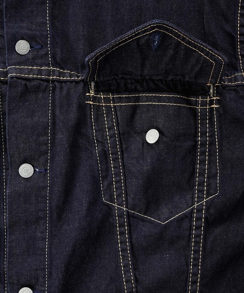 45R（フォーティファイブアール）の「ライ麦デニムの908空比古比女ジャン 9.8サイズ（インディゴ）（デニムジャケット・レディース・インディゴブルー・XXX-LARGE）」の7枚目の写真