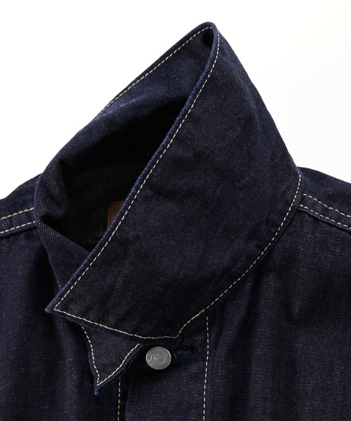 45R（フォーティファイブアール）の「ライ麦デニムの908空比古比女ジャン 9.8サイズ（インディゴ）（デニムジャケット・レディース・インディゴブルー・XXX-LARGE）」の5枚目の写真