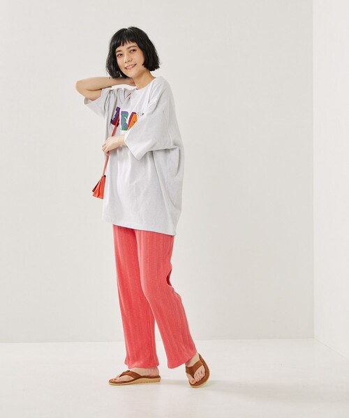 FREAK'S STORE(フリークスストア)の「FREAK DAISY TEE/フリークデイジーTシャツ(Tシャツ/カットソー・レディース・グリーン/イエロー/グレー/ブラック/オフホワイト・フリ-)」の7枚目の写真