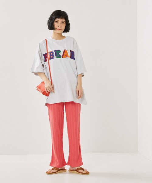 FREAK'S STORE(フリークスストア)の「FREAK DAISY TEE/フリークデイジーTシャツ(Tシャツ/カットソー・レディース・グリーン/イエロー/グレー/ブラック/オフホワイト・フリ-)」の10枚目の写真