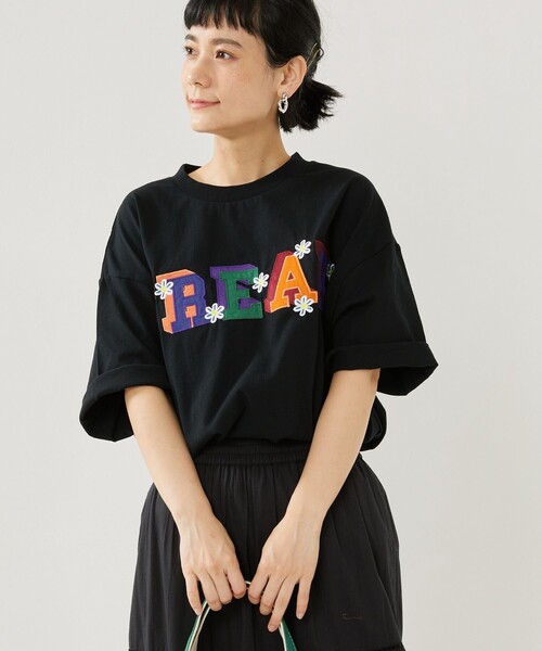 FREAK'S STORE(フリークスストア)の「FREAK DAISY TEE/フリークデイジーTシャツ(Tシャツ/カットソー・レディース・グリーン/イエロー/グレー/ブラック/オフホワイト・フリ-)」の11枚目の写真