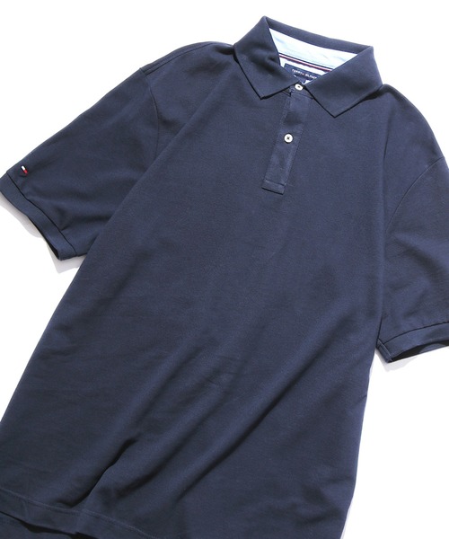 TOMMY HILFIGER（トミーヒルフィガー）の「TOMMY HILFIGER/トミーヒルフィガー ポロシャツ キングサイズ（ポロシャツ・メンズ・ブラック/ホワイト/ネイビー/ヘザーグレー・XL/M/S/L）」の4枚目の写真
