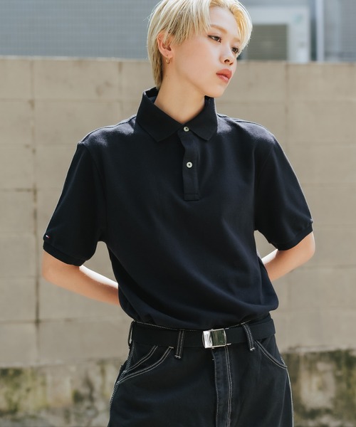 TOMMY HILFIGER（トミーヒルフィガー）の「TOMMY HILFIGER/トミーヒルフィガー ポロシャツ キングサイズ（ポロシャツ・メンズ・ブラック/ホワイト/ネイビー/ヘザーグレー・XL/M/S/L）」の6枚目の写真