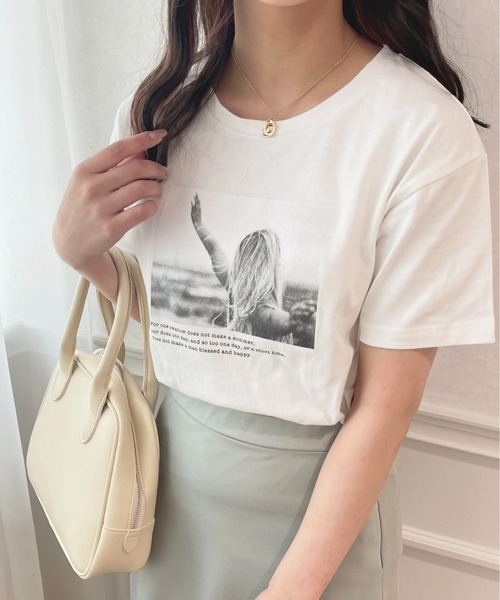 apres jour（アプレジュール）の「アソートTシャツ【ZOZOTOWN限定アイテム】（Tシャツ/カットソー・レディース・ライトピンク/ミント/オレンジ/ライトイエロー/ホワイト系その他2/オフホワイト/ホワイト系その他/ブラック系その他・X-LARGE/フリー）」の4枚目の写真