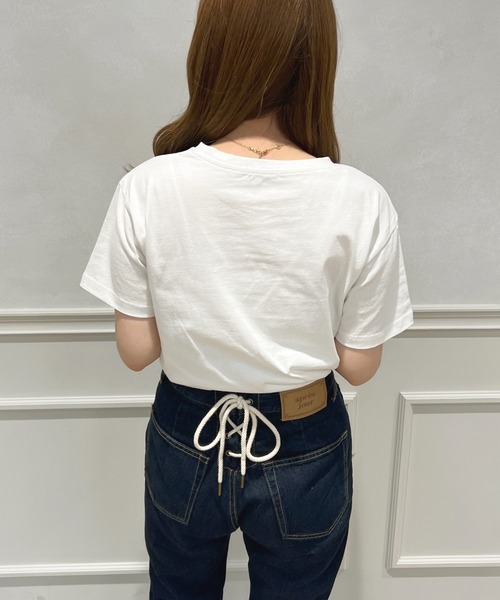 apres jour（アプレジュール）の「アソートTシャツ【ZOZOTOWN限定アイテム】（Tシャツ/カットソー・レディース・ライトピンク/ミント/オレンジ/ライトイエロー/ホワイト系その他2/オフホワイト/ホワイト系その他/ブラック系その他・X-LARGE/フリー）」の22枚目の写真