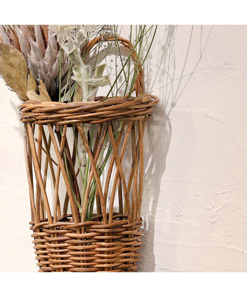 Creer（クレエ）の「クレエ Creer / ウォール フラワーバスケット L（フラワーベース・レディース・キャメル・FREE）」の7枚目の写真