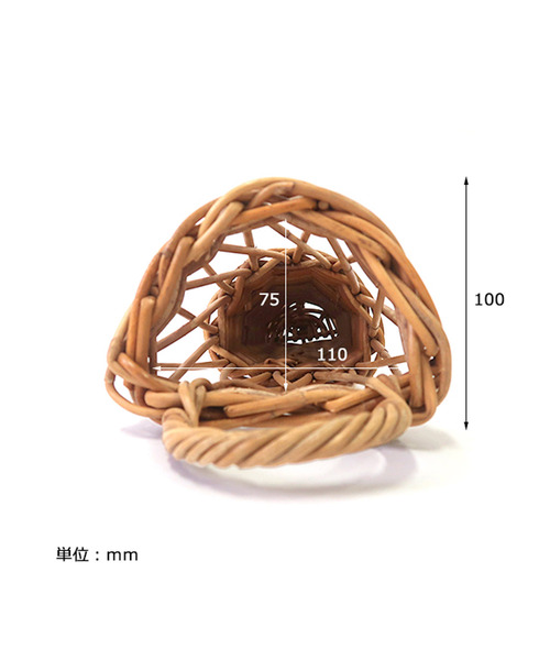 Creer（クレエ）の「クレエ Creer / ウォール フラワーバスケット L（フラワーベース・レディース・キャメル・FREE）」の4枚目の写真