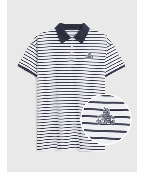 GAP（ギャップ）の「ウォッシュドロー ジャージーポロシャツワンピース（ワンピース・レディース・ホワイト/イエロー/ネイビー・L/S/M/XXS/XS）」の9枚目の写真