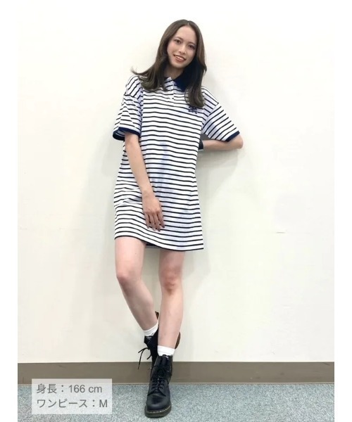 GAP（ギャップ）の「ウォッシュドロー ジャージーポロシャツワンピース（ワンピース・レディース・ホワイト/イエロー/ネイビー・L/S/M/XXS/XS）」の10枚目の写真