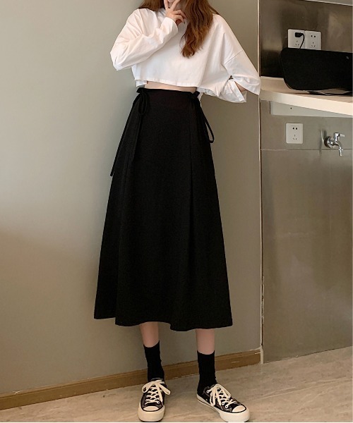 Dita Muaj.(ディータムアージュ)の「Aラインフレアミディスカート(スカート・レディース・ブラック/グレー・M/L)」の5枚目の写真