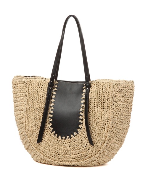 niko and...（ニコアンド）の「オリジナルラウンドコンビトートバッグ（トートバッグ・レディース・キャメル/ブラック・0）」の9枚目の写真