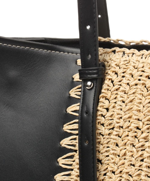niko and...（ニコアンド）の「オリジナルラウンドコンビトートバッグ（トートバッグ・レディース・キャメル/ブラック・0）」の12枚目の写真