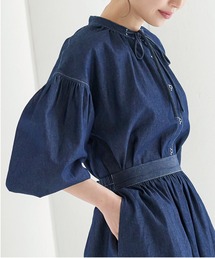 KOBE LETTUCE | ステッチデニムボリュームスリーブブラウス(シャツ/ブラウス)