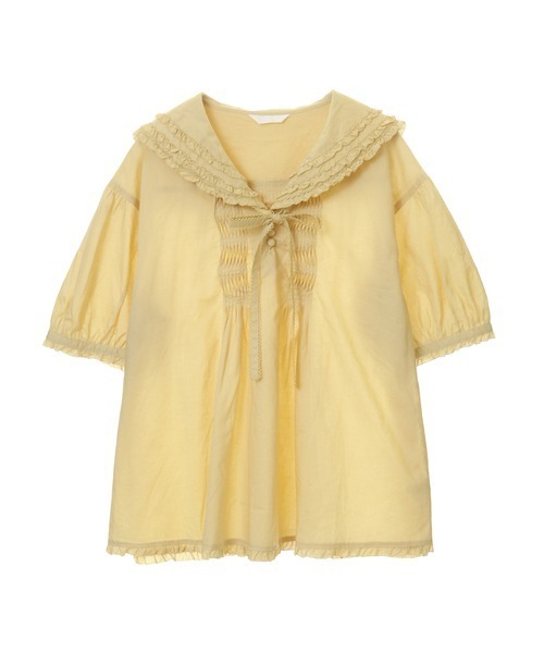 PINK HOUSE（ピンクハウス）の「セーラーカラーブラウス（シャツ/ブラウス・レディース・ホワイト/ブルー/イエロー/レッド・フリー）」の12枚目の写真