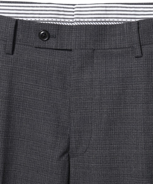 CROWDED CLOSET(クラウデッドクローゼット)の「NARROW TW シャンブレースーツ/別売りベストあり/2ピースビジネスセットアップスーツ(スーツセット・メンズ・ネイビー/グレー・01/02/03/04)」の16枚目の写真