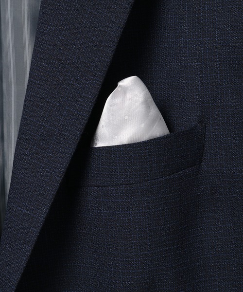 CROWDED CLOSET(クラウデッドクローゼット)の「NARROW TW シャンブレースーツ/別売りベストあり/2ピースビジネスセットアップスーツ(スーツセット・メンズ・ネイビー/グレー・01/02/03/04)」の7枚目の写真