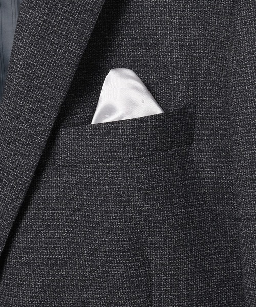 CROWDED CLOSET(クラウデッドクローゼット)の「NARROW TW シャンブレースーツ/別売りベストあり/2ピースビジネスセットアップスーツ(スーツセット・メンズ・ネイビー/グレー・01/02/03/04)」の6枚目の写真