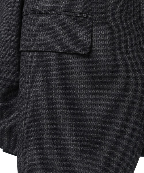 CROWDED CLOSET(クラウデッドクローゼット)の「NARROW TW シャンブレースーツ/別売りベストあり/2ピースビジネスセットアップスーツ(スーツセット・メンズ・ネイビー/グレー・01/02/03/04)」の10枚目の写真