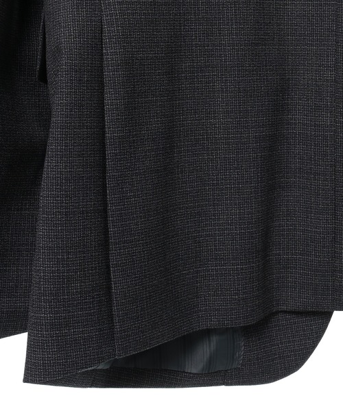 CROWDED CLOSET(クラウデッドクローゼット)の「NARROW TW シャンブレースーツ/別売りベストあり/2ピースビジネスセットアップスーツ(スーツセット・メンズ・ネイビー/グレー・01/02/03/04)」の12枚目の写真
